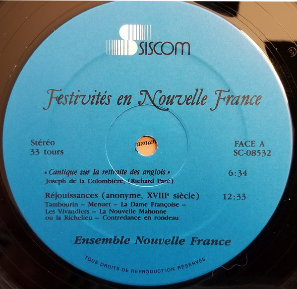 Ensemble Nouvelle France - Festivités En Nouvelle France | Siscom (SC-08532) - 3 Ensemble Nouvelle France - Festivités En Nouvelle France | Siscom (SC-08532) - 3