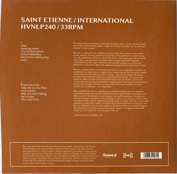Saint Etienne - International | Heavenly (HVNLP240) - 3