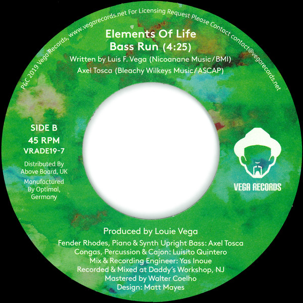 Elements Of Life - Vega Records Amsterdam Dance Event 2019 Sampler | Vega Records (VRADE19-7) - 4 Elements Of Life - Vega Records Amsterdam Dance Event 2019 Sampler | Vega Records (VRADE19-7) - 4
