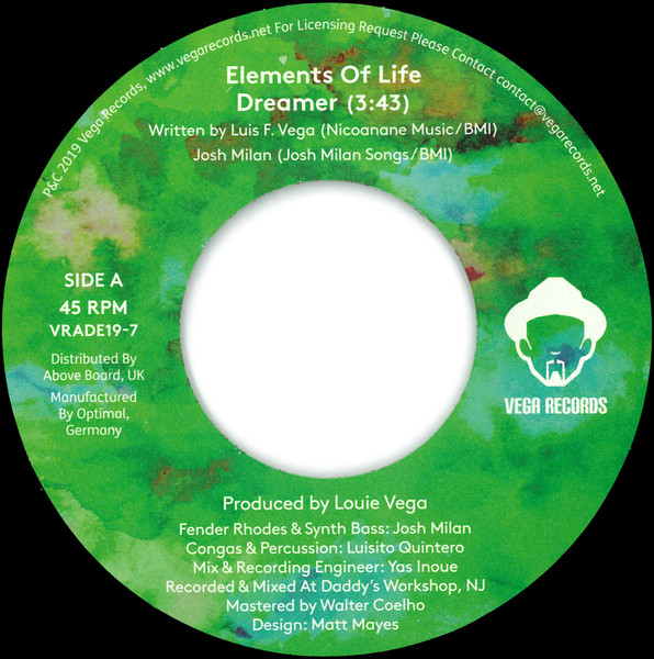 Elements Of Life - Vega Records Amsterdam Dance Event 2019 Sampler | Vega Records (VRADE19-7) - 3 Elements Of Life - Vega Records Amsterdam Dance Event 2019 Sampler | Vega Records (VRADE19-7) - 3