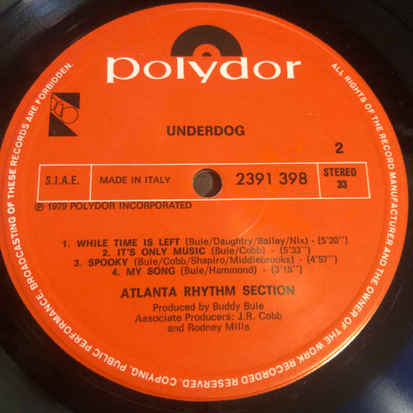Atlanta Rhythm Section - Underdog | Polydor (2391 398)
