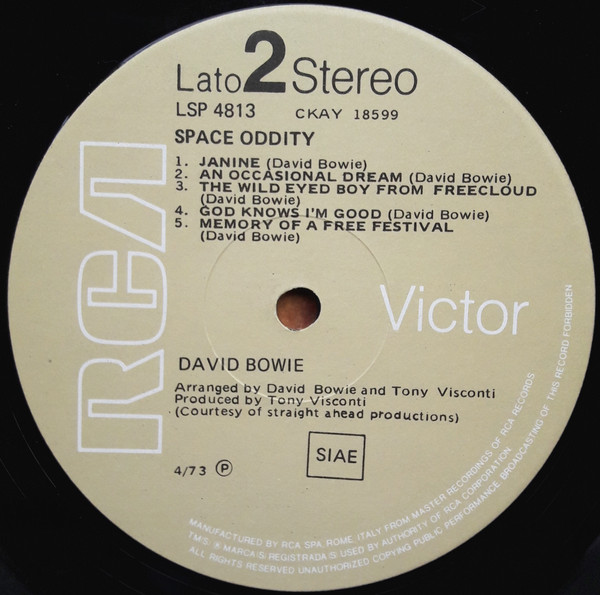 David Bowie - Space Oddity | RCA (LSP-4813) - 4