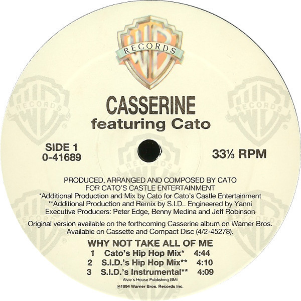 Casserine  &  Cato - Why Not Take All Of Me | Warner Bros. Records (0-41689)
