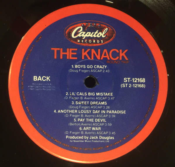 The Knack - Round Trip | Capitol Records (ST-12168) - 4 The Knack - Round Trip | Capitol Records (ST-12168) - 4