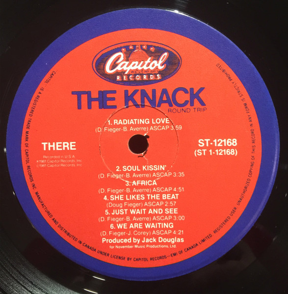 The Knack - Round Trip | Capitol Records (ST-12168) - 3 The Knack - Round Trip | Capitol Records (ST-12168) - 3