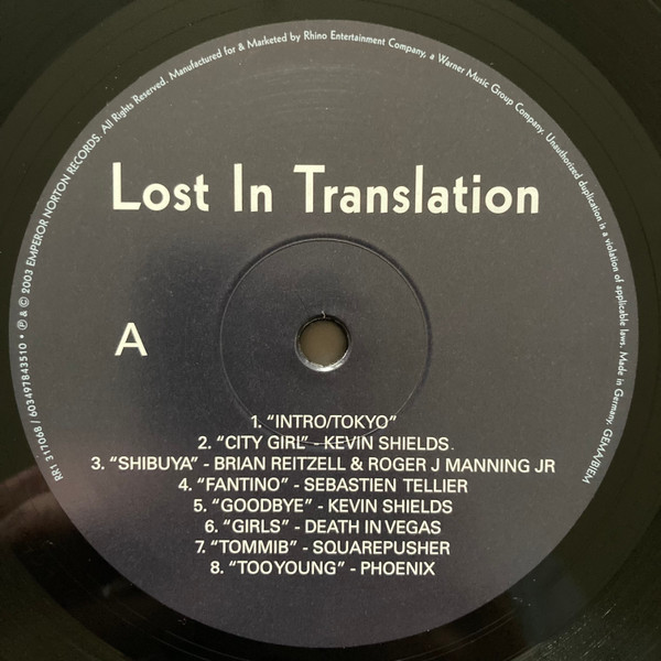 Various - Lost In Translation (Music From The Motion Picture Soundtrack) | Emperor Norton (603497843510) - 2 Various - Lost In Translation (Music From The Motion Picture Soundtrack) | Emperor Norton (603497843510) - 2