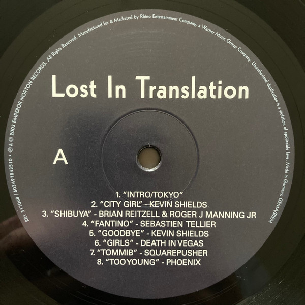 Various - Lost In Translation (Music From The Motion Picture Soundtrack) | Emperor Norton (603497843510) - 3 Various - Lost In Translation (Music From The Motion Picture Soundtrack) | Emperor Norton (603497843510) - 3