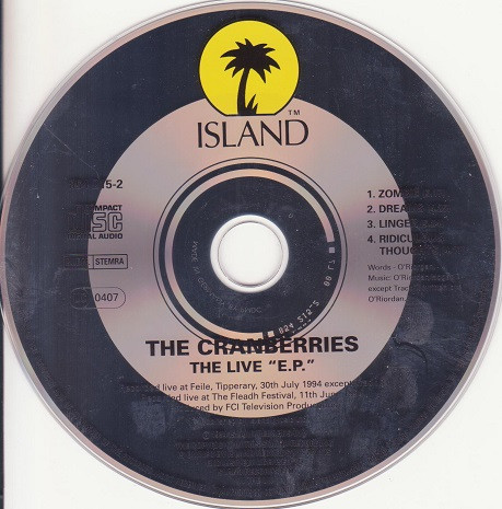 The Cranberries - No Need To Argue | Island Records (CIDZ 8029) - 4