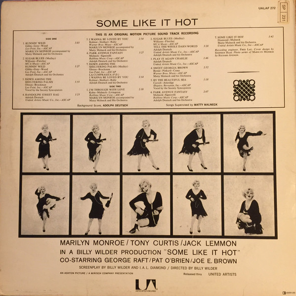 Various - Some Like It Hot | United Artists Records (UALAF 272) - 3 Various - Some Like It Hot | United Artists Records (UALAF 272) - 3