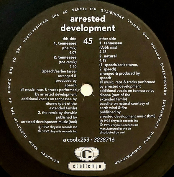 Arrested Development - Tennessee | Cooltempo (COOLX 253) - 3 Arrested Development - Tennessee | Cooltempo (COOLX 253) - 3