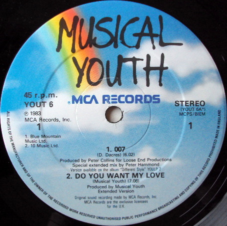 Musical Youth - 007 | MCA Records (YOUT 6) - 3