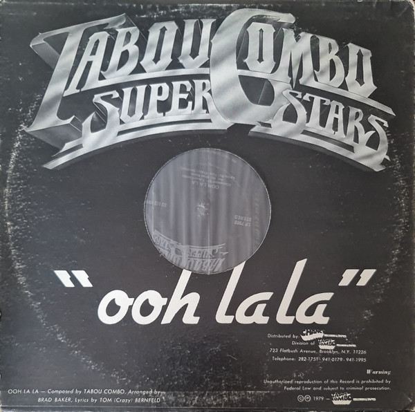 Tabou Combo Superstars - Ooh La La | Tabou Combo Records And Tapes (LP 7980) - 2