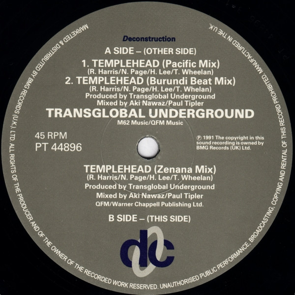 Transglobal Underground - Temple Head | Deconstruction (PT 44896)