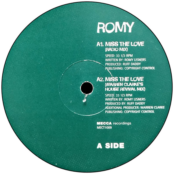 Romy Lisners - Miss The Love | Mecca Recordings (MECT1009)