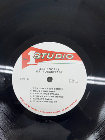 Ken Boothe - Mr. Rocksteady | Studio One (CLD-LP-7031) - 3 Ken Boothe - Mr. Rocksteady | Studio One (CLD-LP-7031) - 3