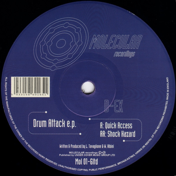 D-Ex - Drum Attack E.P. | Molecular Recordings (Mol 01-6ltd) - 4
