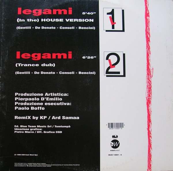 Dirotta Su Cuba - Legami | CGD East West (0630 14001-0) - main Dirotta Su Cuba - Legami | CGD East West (0630 14001-0) - main