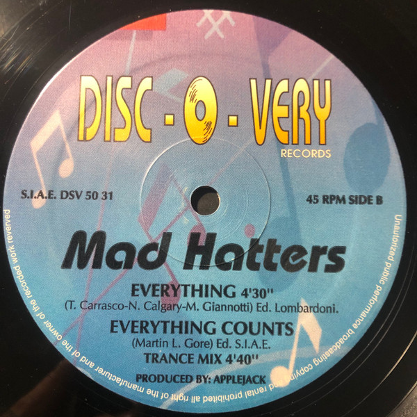Mad Hatters - Everything Counts | Disc-O-Very Records (DSV 50 31) - 2