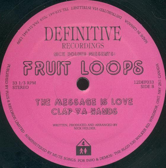 Nick Holder - Fruit Loops | Definitive Recordings (12DEF033) - 2