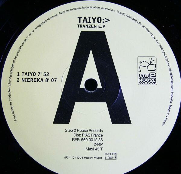 Taiyo - Tranzen E.P | Step 2 House Records (560 0012 36) - 3