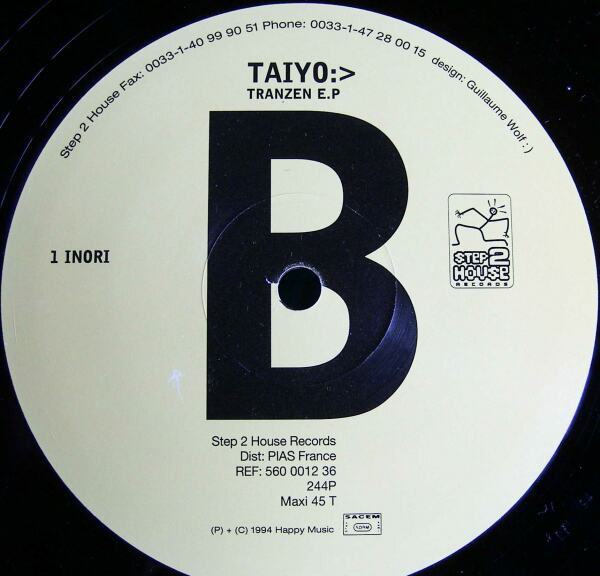 Taiyo - Tranzen E.P | Step 2 House Records (560 0012 36) - 4