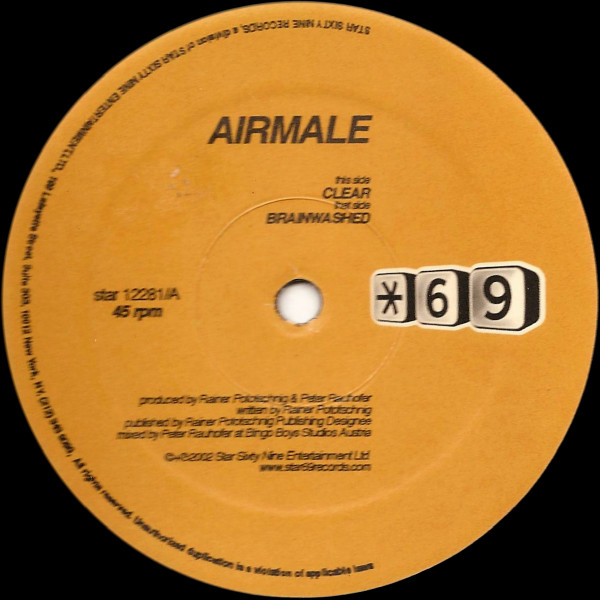 Airmale - Clear | Star 69 Records (star 12281) - main