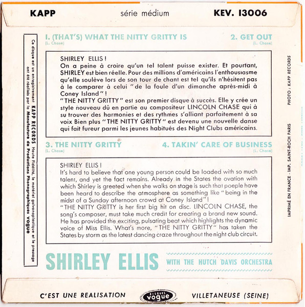 Shirley Ellis - (That's) What The Nitty Gritty Is | Kapp Records (KEV. 13006) - 2 Shirley Ellis - (That's) What The Nitty Gritty Is | Kapp Records (KEV. 13006) - 2