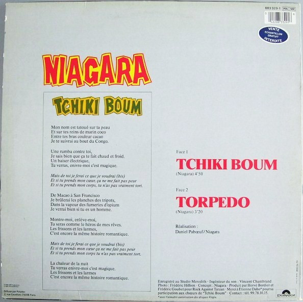 Niagara - Tchiki Boum | Polydor (883 329-1) - 2