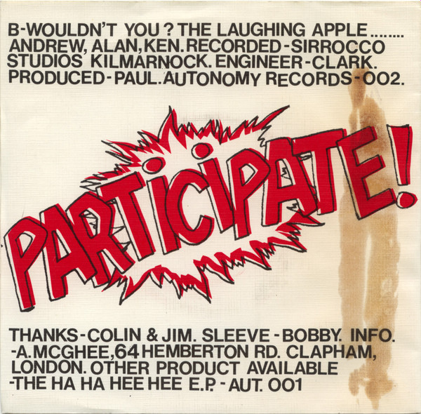 The Laughing Apple - Participate! | Autonomy Records (AUT 002) - 2 The Laughing Apple - Participate! | Autonomy Records (AUT 002) - 2