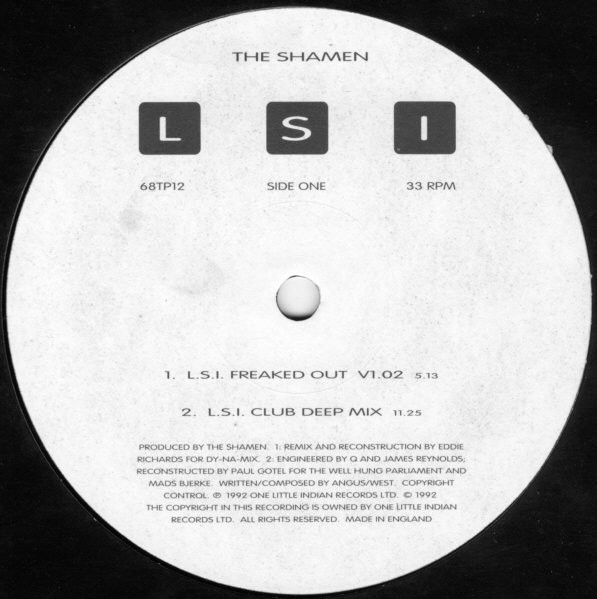 The Shamen - L.S.I. (Love Sex Intelligence) | One Little Indian (68TP12) - 3 The Shamen - L.S.I. (Love Sex Intelligence) | One Little Indian (68TP12) - 3