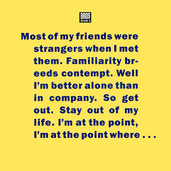 Bros - I Quit | CBS (ATOM 5) Bros - I Quit | CBS (ATOM 5)