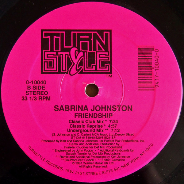 Sabrina Johnston - Friendship | Turnstyle Records (0-10040) - 2