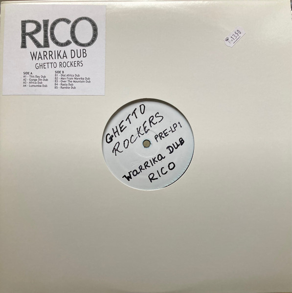 Rico Rodriguez - Warrika Dub | Ghetto Rockers (PRE-LP 1)