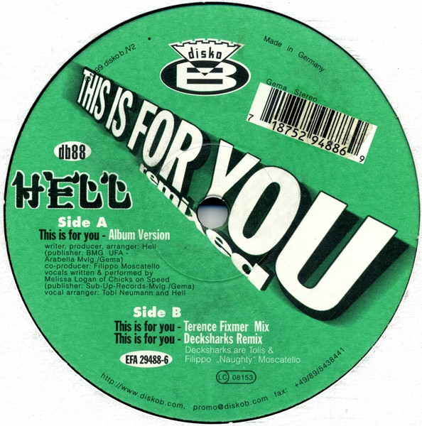 Hell - This Is For You (Remixed) | Disko B (db88) - main Hell - This Is For You (Remixed) | Disko B (db88) - main