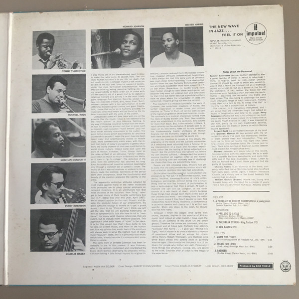 Archie Shepp - Mama Too Tight | ABC Impulse! (AS 9.134) - 3