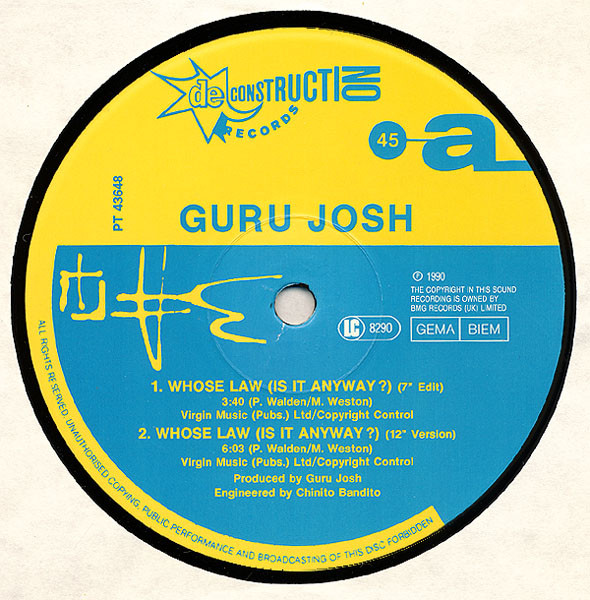 Guru Josh - Whose Law (Is It Anyway)? | Deconstruction (PT 43648) - 3