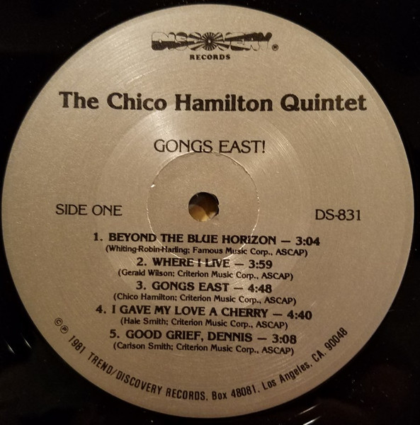 The Chico Hamilton Quintet - Gongs East! | Discovery Records (DS-831) - 3