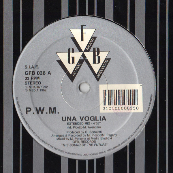 P.W.M. - Una Voglia | GFB Records (GFB 036)