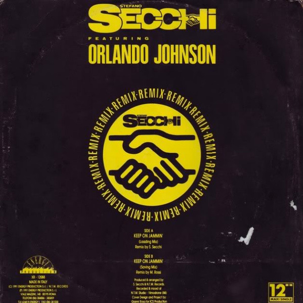 Stefano Secchi Featuring Orlando Johnson - Keep On Jammin' (Remix) | X-Energy Records (XR-12088) - 2 Stefano Secchi Featuring Orlando Johnson - Keep On Jammin' (Remix) | X-Energy Records (XR-12088) - 2