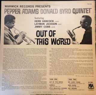 Pepper Adams Donald Byrd Quintet - Out Of This World | Fresh Sound Records (FSR-638) - 2