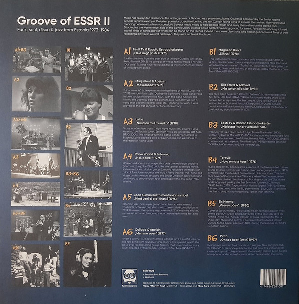 Various - Groove Of ESSR II: Funk, Soul, Disco & Jazz From Estonia 1973-1984 | Funk Embassy Records (FER-008) - 2