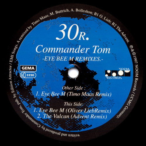 Commander Tom - Eye Bee M (Remixes) | Noom Records (NOOM030R-6) Commander Tom - Eye Bee M (Remixes) | Noom Records (NOOM030R-6)