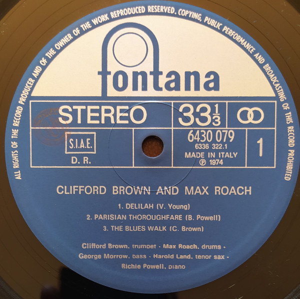 Clifford Brown And Max Roach - Clifford Brown And Max Roach | Fontana (6430 079) - 4