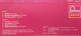 Clifford Brown And Max Roach - Clifford Brown And Max Roach | Fontana (6430 079) - 3