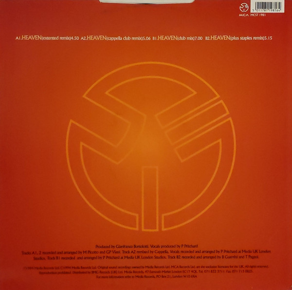 Fits Of Gloom - Heaven | Media Records (MCST 1981) - 2