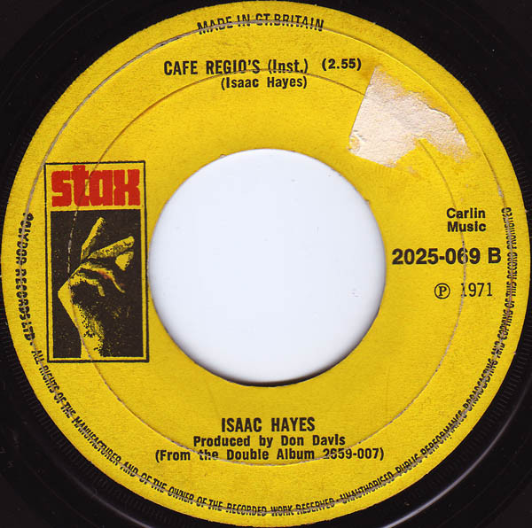 Isaac Hayes - Theme From Shaft | Stax (2025-069) - 2
