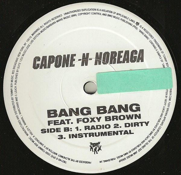 Capone -N- Noreaga - Phone Time / Bang Bang | Tommy Boy (TB 22140-1) - 3