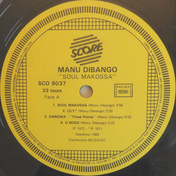 Manu Dibango - Soul Makossa | Score (SCO 9037) - 3