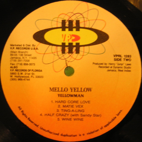 Yellowman - Mello Yellow | VP Records (VPRL1283) - 3 Yellowman - Mello Yellow | VP Records (VPRL1283) - 3