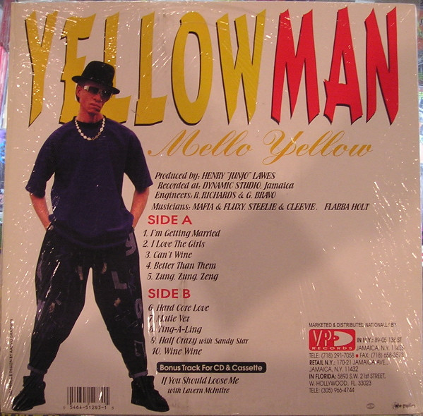 Yellowman - Mello Yellow | VP Records (VPRL1283) - 2 Yellowman - Mello Yellow | VP Records (VPRL1283) - 2